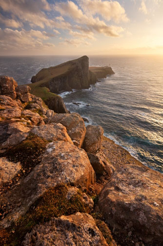 Fotografie – Neist Point, maják ve Skotsku