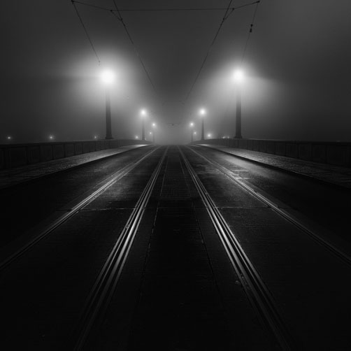 Noční Mánesův most