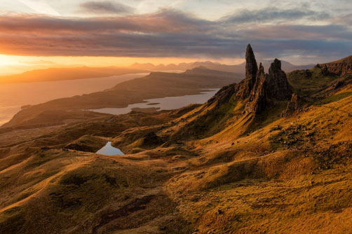 Fotografie – Old Man of Storr, ostrov Skye, Skotsko