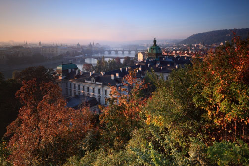 Fotografie – Podzimní nadhled nad vltavskými mosty