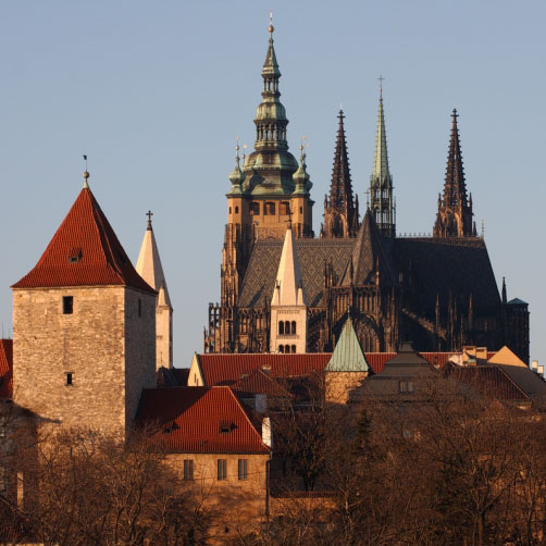 Pražský hrad od Kramářovy vily