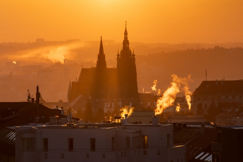 Pražský hrad ze soukromé vyhlídky