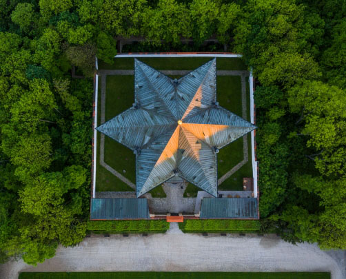 Fotografie – Půdorys letohrádku Hvězda