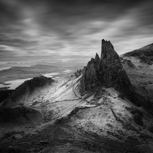 Fotografie – Skalní útvary u Old Man of Storr