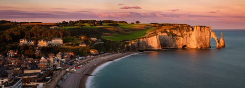 Útesy Étretat, Normandie