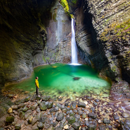 Vodopád Kozjak, Slovinsko