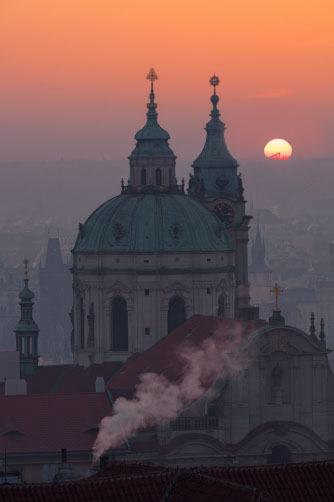 Fotografie – Východ slunce, Chrám svatého Mikuláše