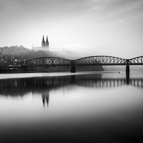 Fotografie – Vyšehrad a železniční most